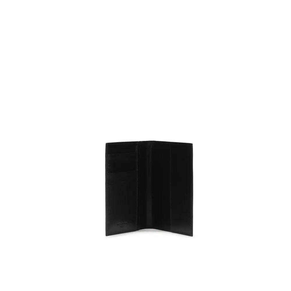 Dolce & Gabbana Black Calf Leather Bos Taurus Wallet by Dolce & Gabbana