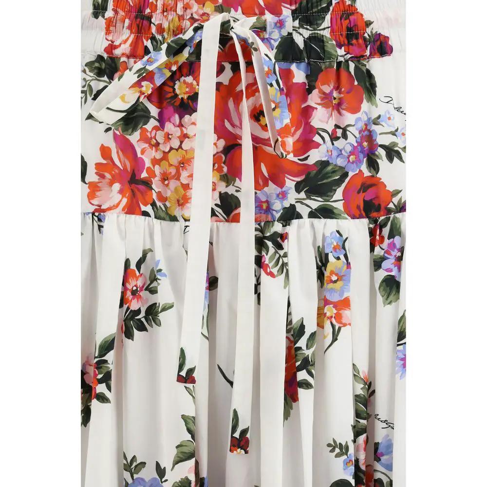 Dolce & Gabbana Multicolor Cotton Long Skirt by Dolce & Gabbana