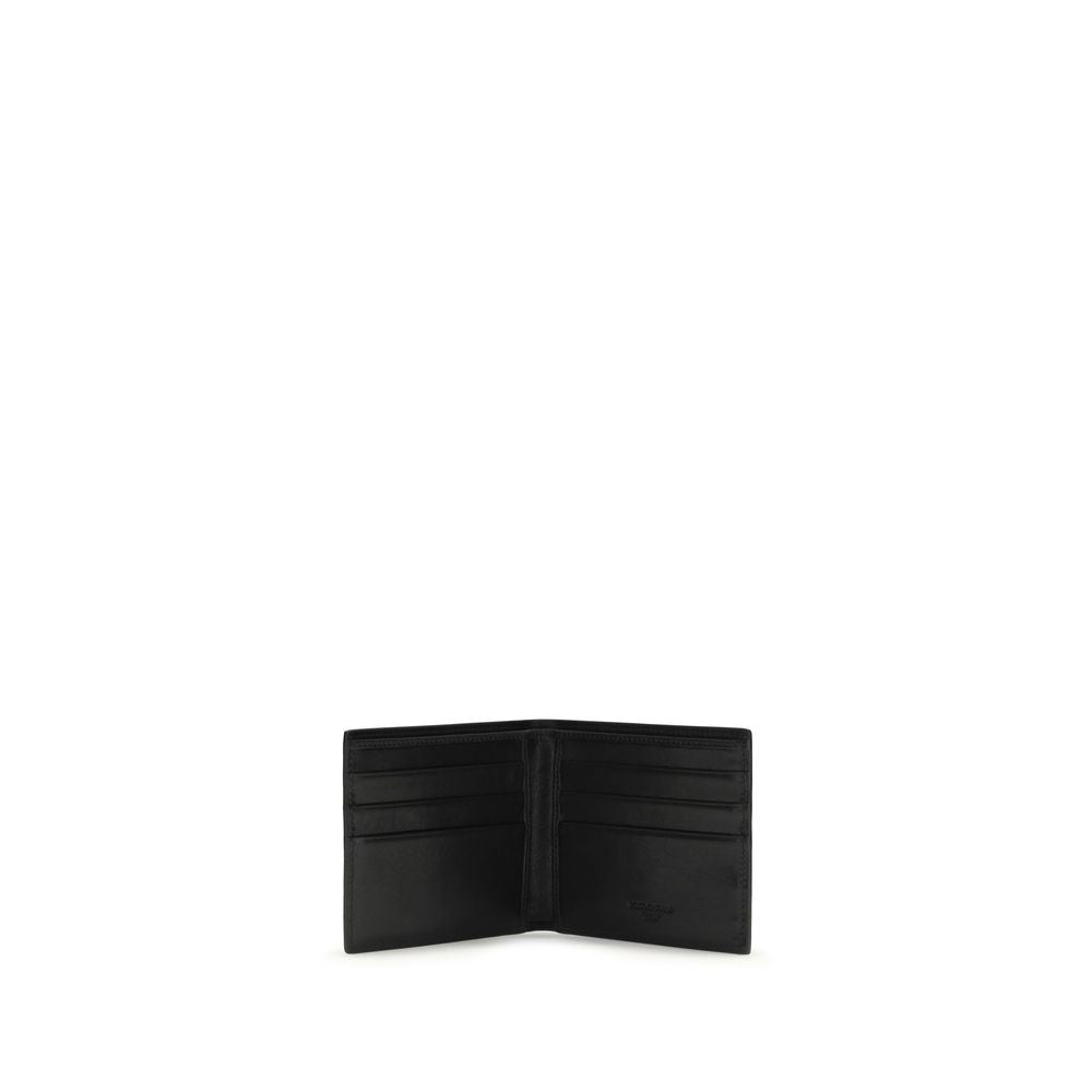 Dolce & Gabbana Black Calf Leather Bos Taurus Wallet