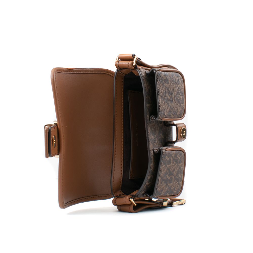 Michael Kors Sac Bandoulière Marron En Toile Canvas Pour Femme