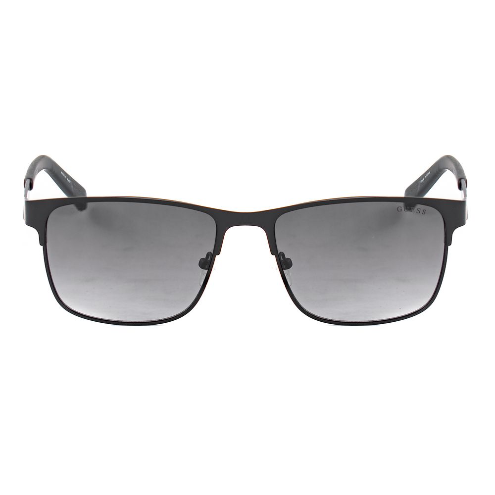 Guess Lunettes De Soleil Noires En Métal Lentilles Grises Modèle GF5098 5602B