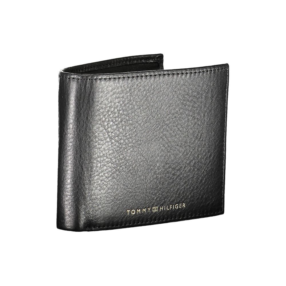 Tommy Hilfiger Black Leather Men Wallet
