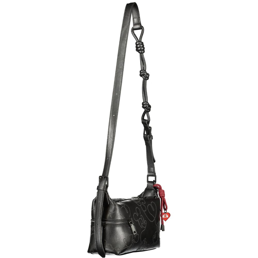 Sac à main Desigual femme Mickey Lines Huntington en polyuréthane noir – DE-43319