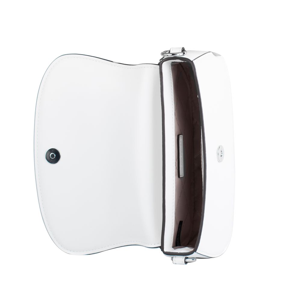 Sac à Bandoulière en Cuir Blanc Michael Kors Pour Femme