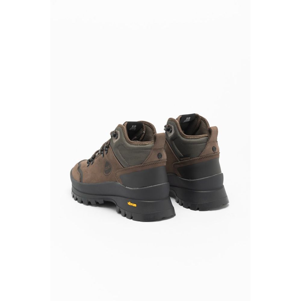 Bottines Colmar en cuir chocolat et noir – CO-COOPERP25AW