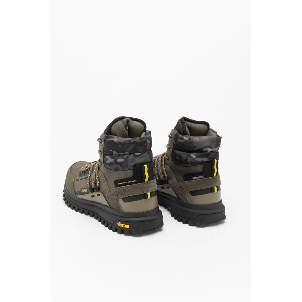 Bottines Colmar en cuir vert militaire – CO-PEAKERC25AW