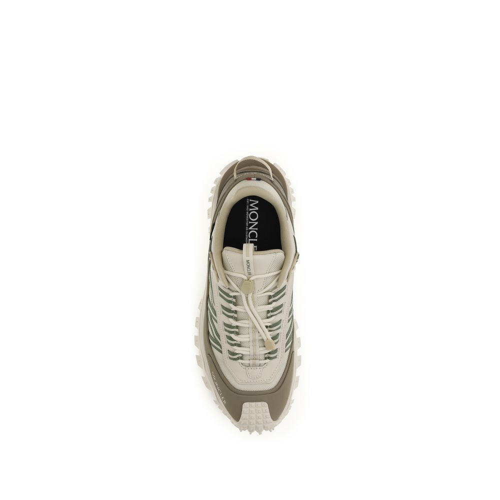 Moncler Beige Polyamide Athletic Sneakers