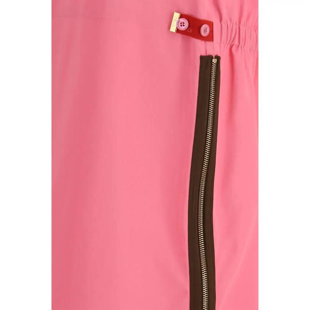 Fendi Multicolor Viscose Midi Skirt by Fendi