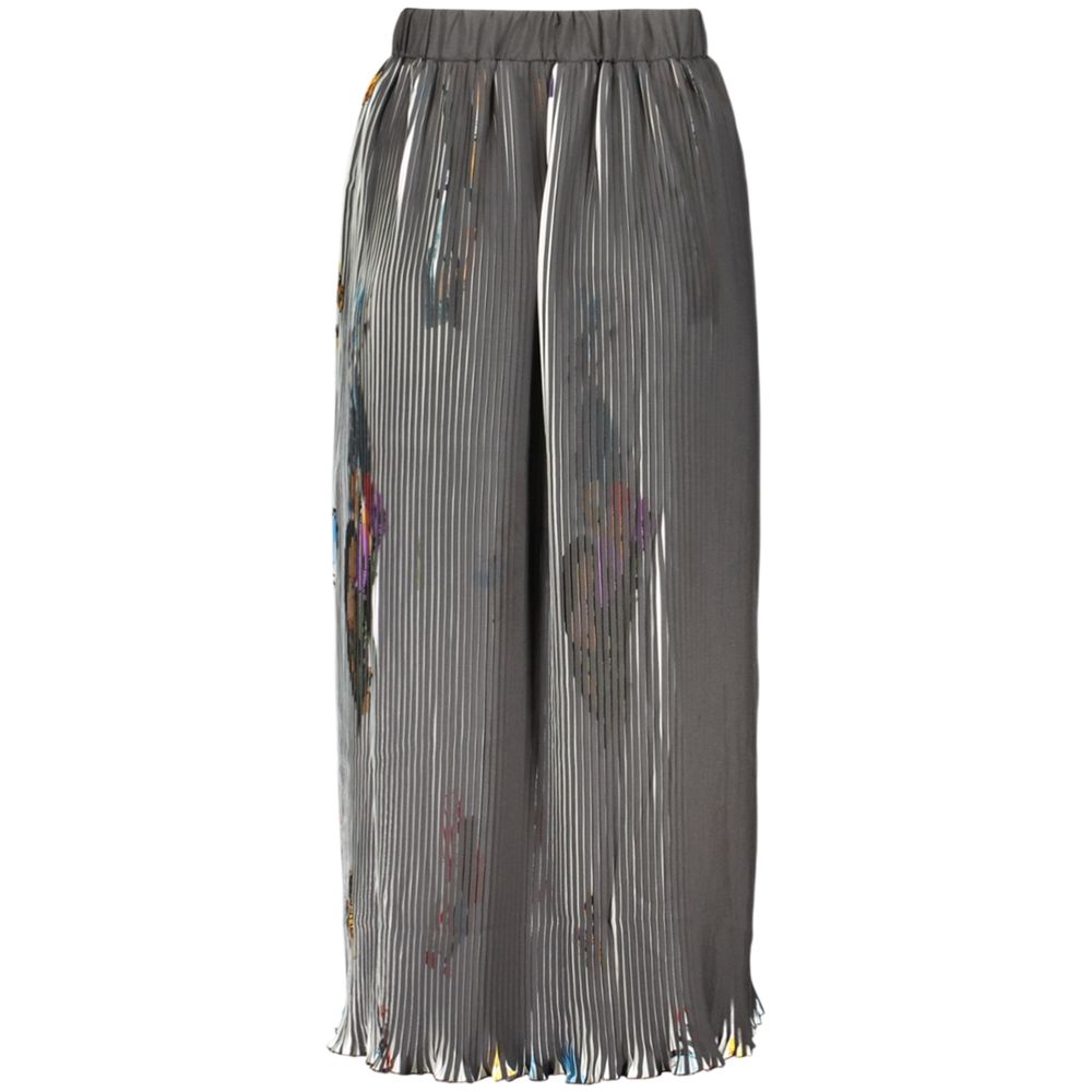 Jupe Desigual femme longue plissée en polyester noir – DE-43624