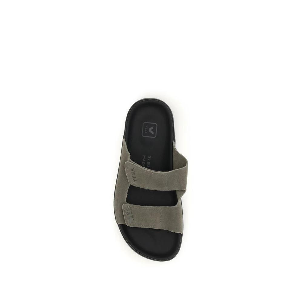 Veja Bicolor Calf Leather Bos Taurus Flat Sandals by Veja