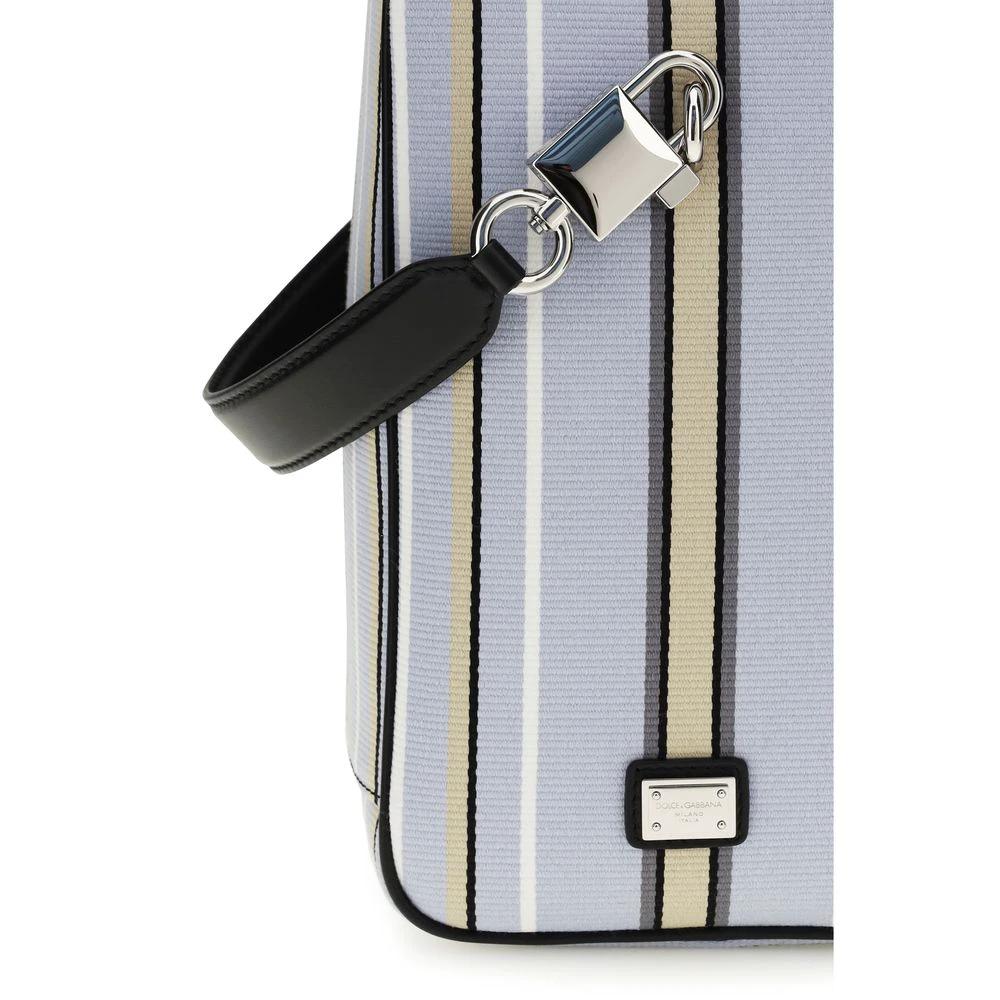 Dolce & Gabbana Blue Cotton Handbag by Dolce & Gabbana