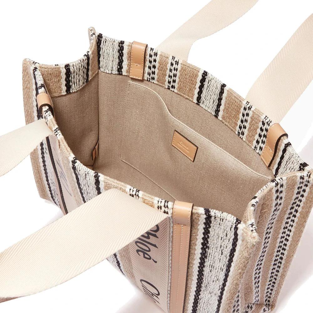 Chloé Beige Linen Tote Bag by Chloé