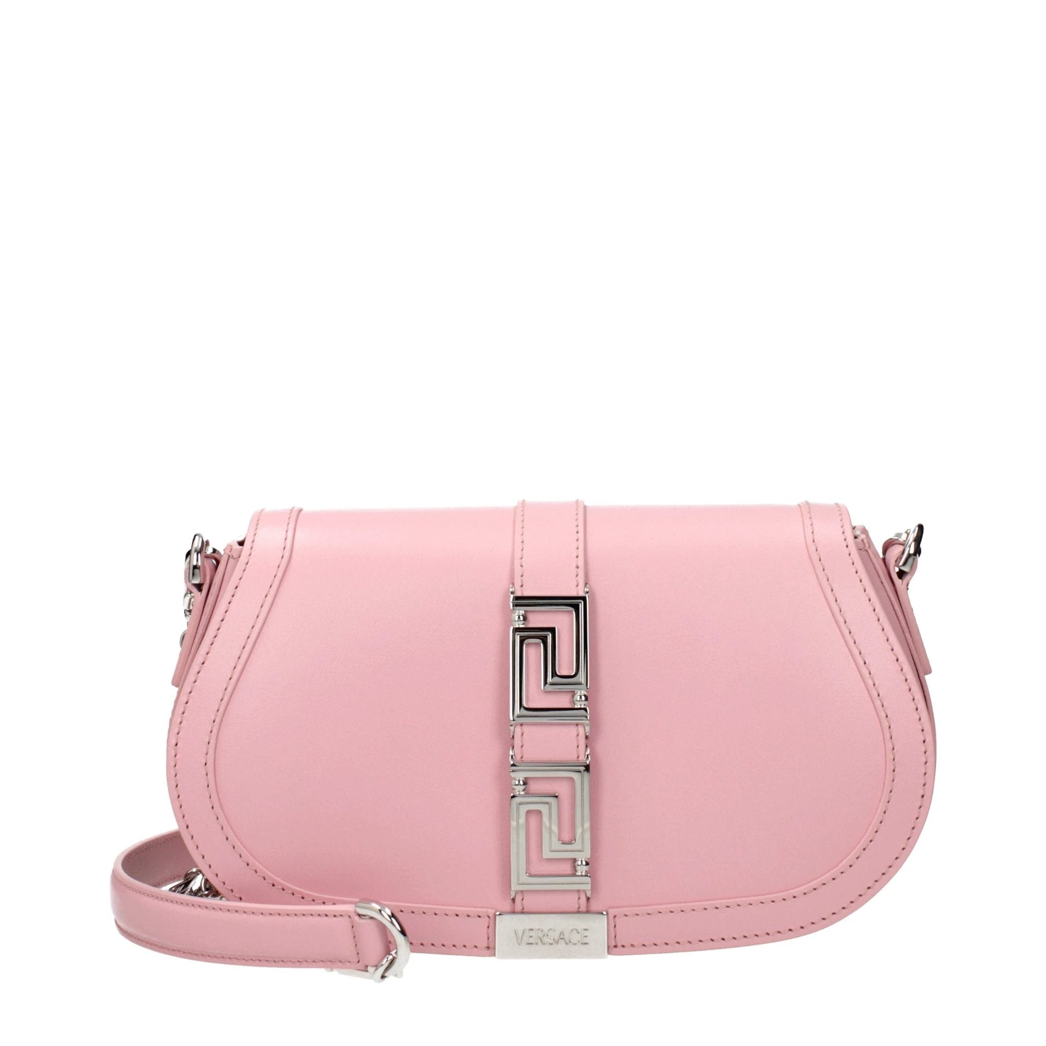 Versace Pink Leather Shoulder Bag by Versace