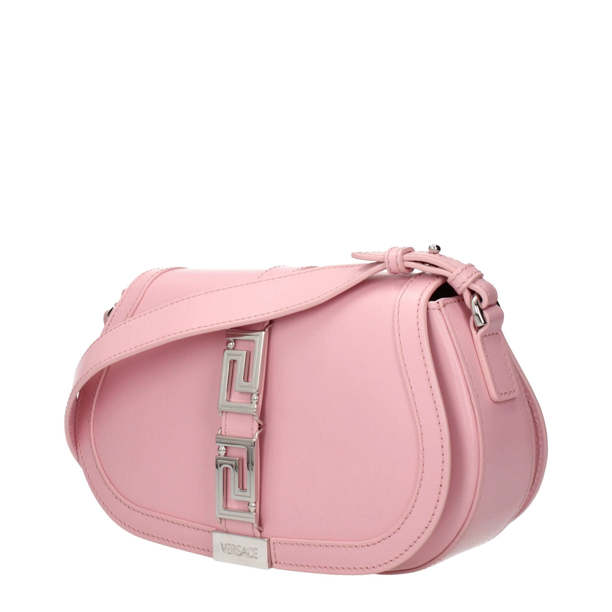 Versace Pink Leather Shoulder Bag by Versace