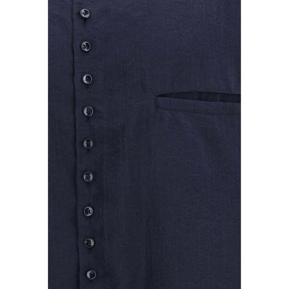 Giorgio Armani Blue Silk Dress Shirt by Giorgio Armani