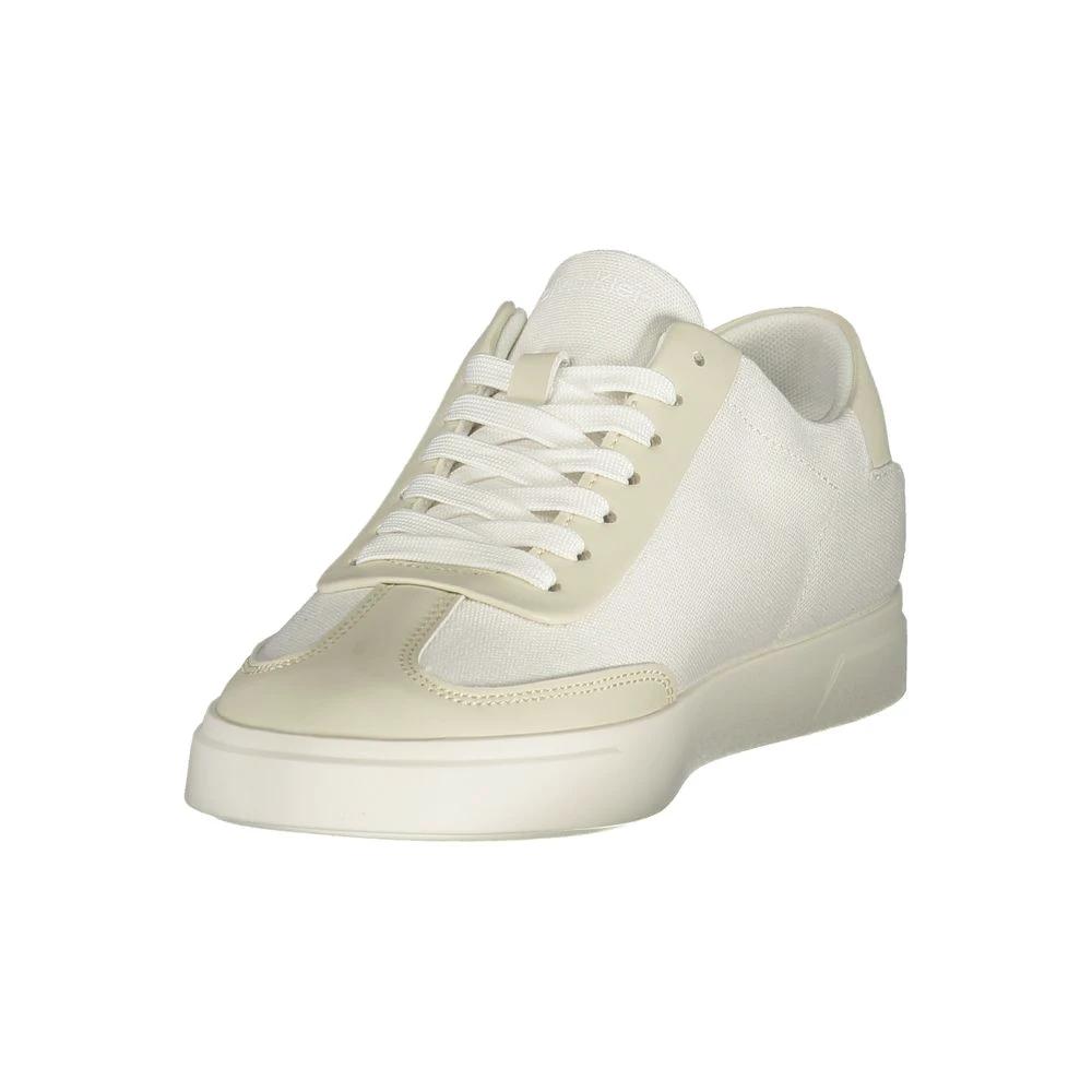 Calvin Klein White Polyester Athletic Sneakers by Calvin Klein