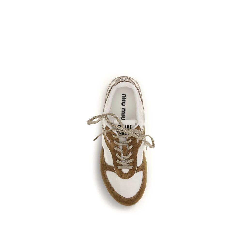 Miu Miu Multicolor Calf Leather Bos Taurus Athletic Sneakers by Miu Miu