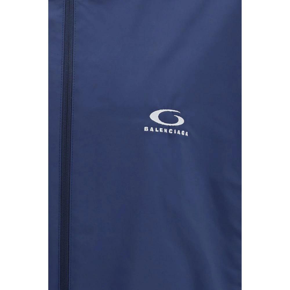 Balenciaga Blue Polyester Shell Jacket by Balenciaga