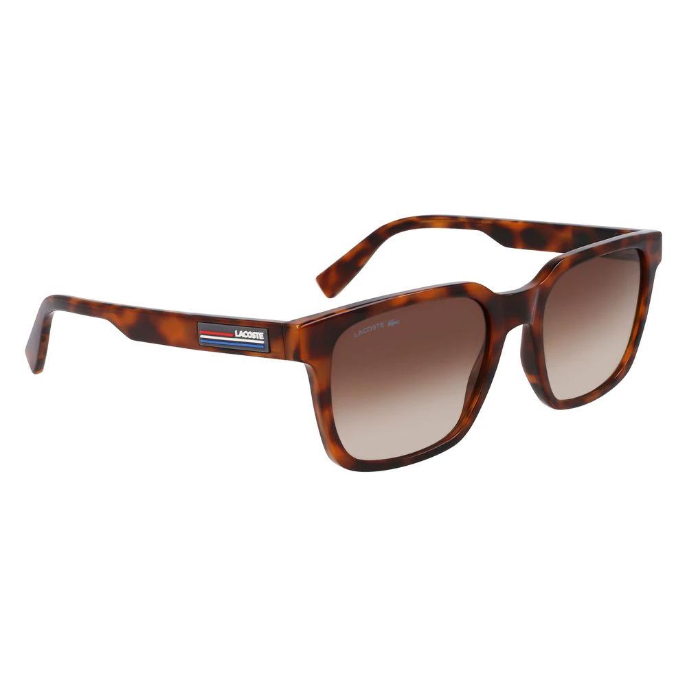 Lacoste Brown Injected Sunglasses by Lacoste