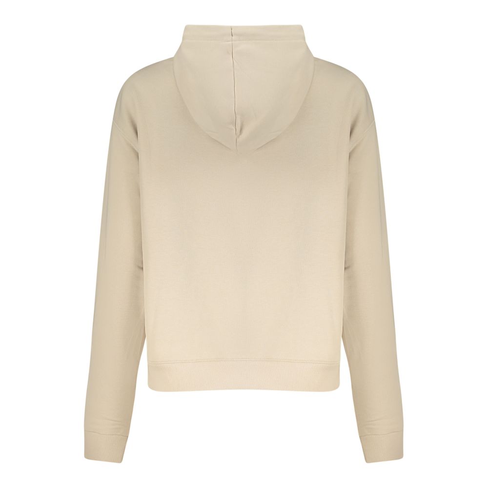 Sweat à capuche Converse femme en coton beige – CO-44309