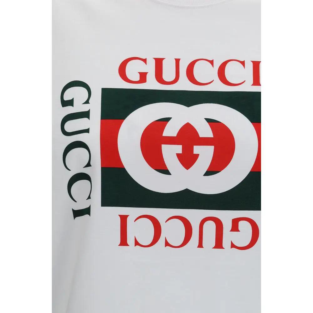 Gucci White Cotton T-Shirt by Gucci