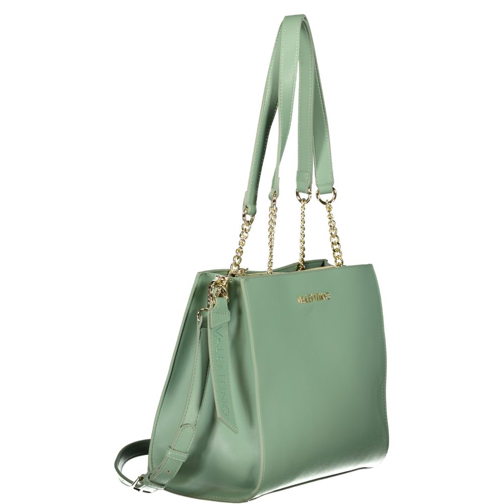 Valentino Green Polyethylene Handbag – Sac Femme Chaînes & Bretelle Recyclé
