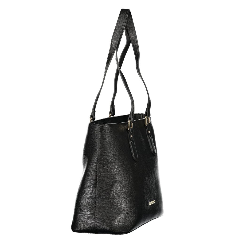 Valentino Black Polyethylene Handbag – Sac À Main Femme Double Anse
