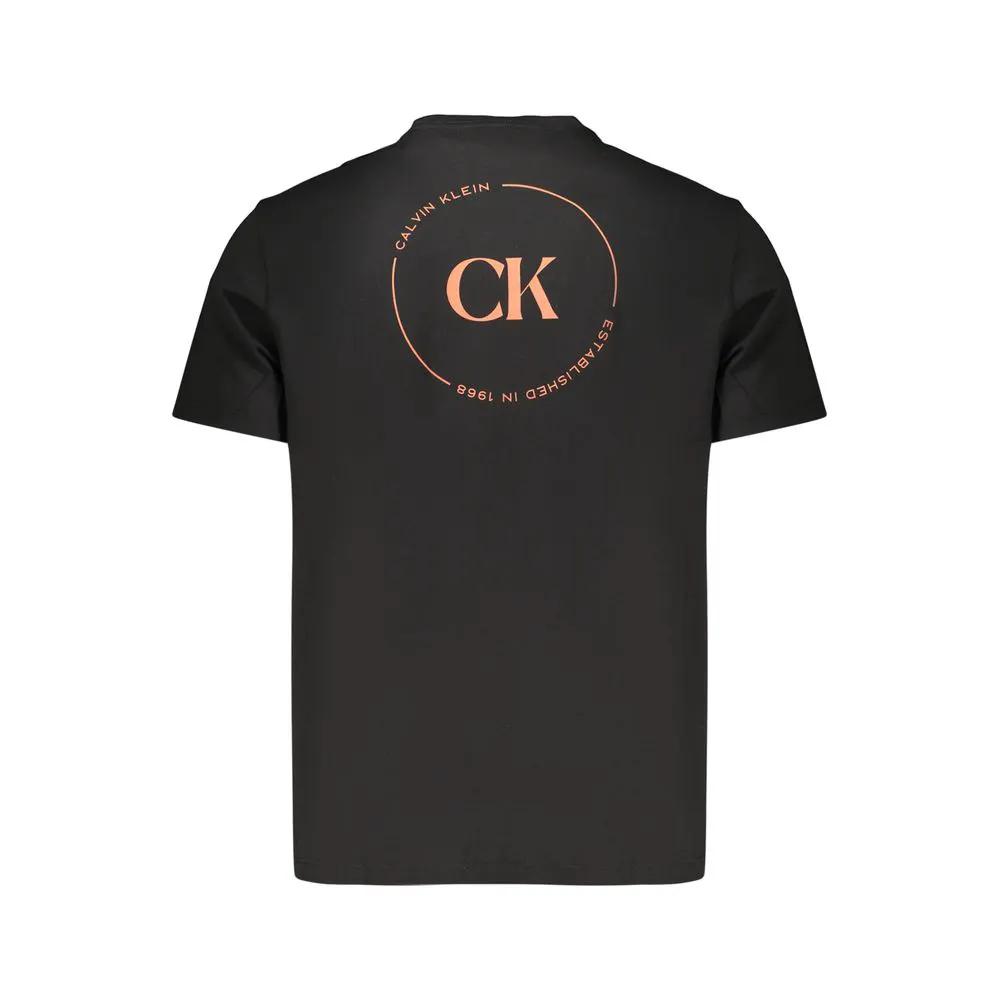 Calvin Klein Black Cotton Men's T-Shirt by Calvin Klein