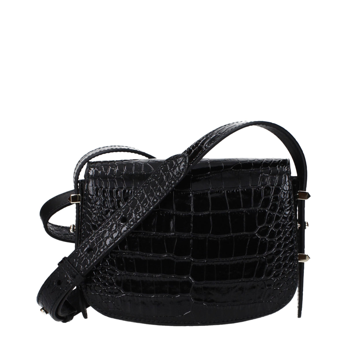 Jimmy Choo Black Leather Crossbody Bag