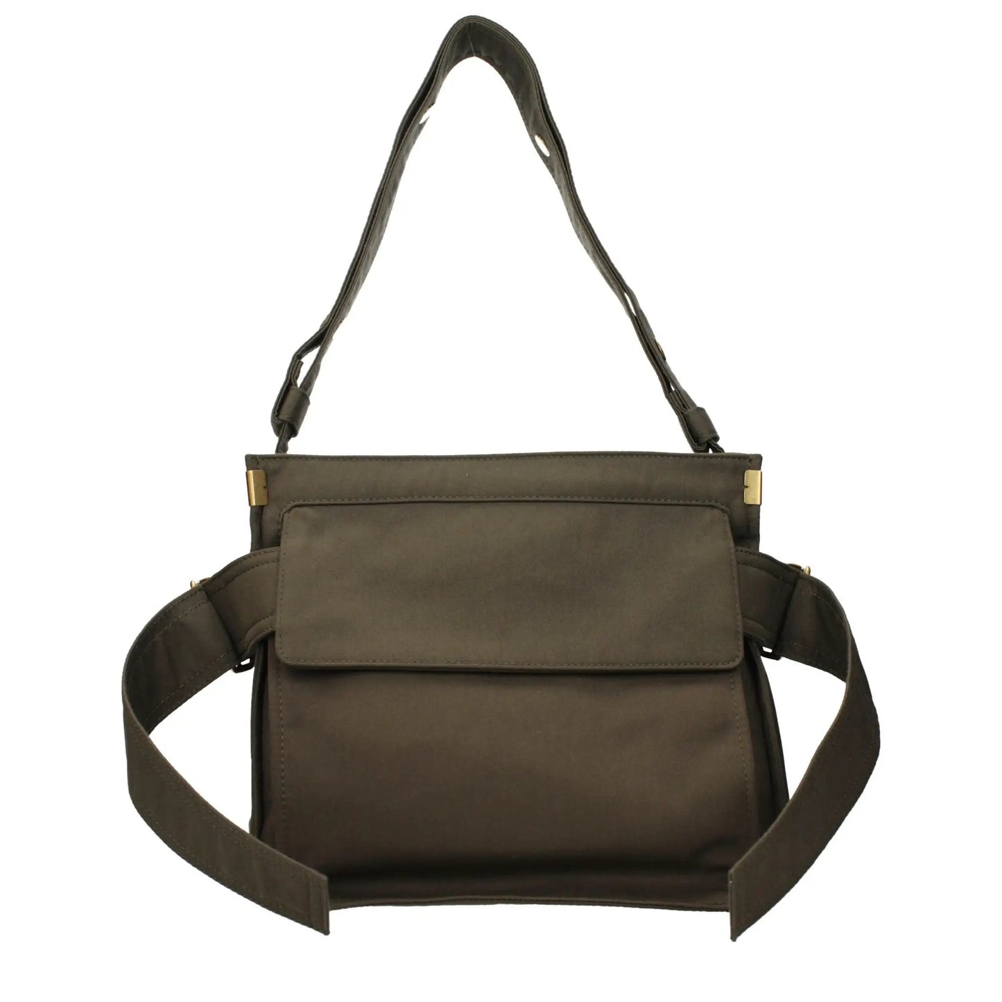 Burberry Green Fabric Shoulder Bag by Burberry