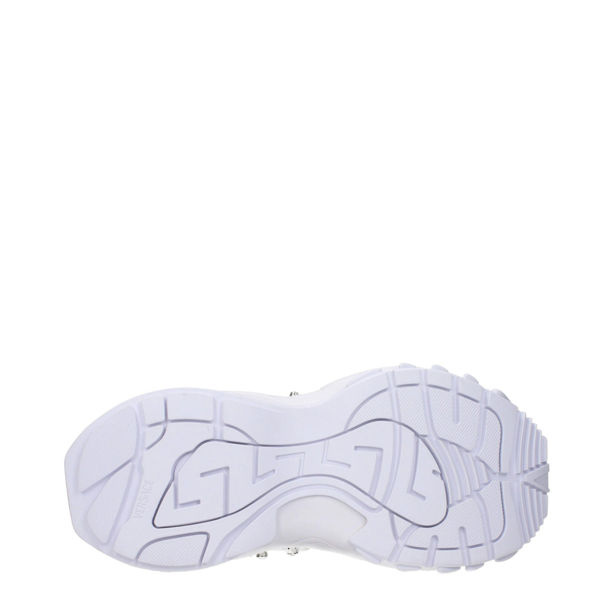 Baskets Versace femme à strass en tissu blanc – VE-15562962862345