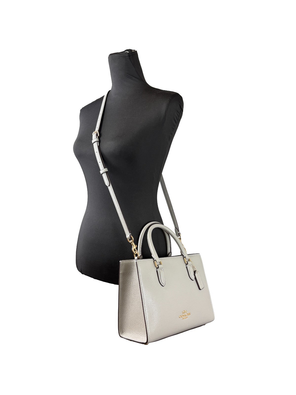 Coach – Petit Sac Maggie en Cuir | Crossbody & Tote | Quincaillerie Dorée | Femme