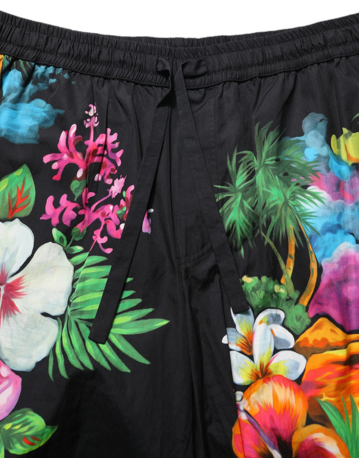 Bermuda Dolce & Gabbana en coton noir à imprimé floral tropical – PAN77693