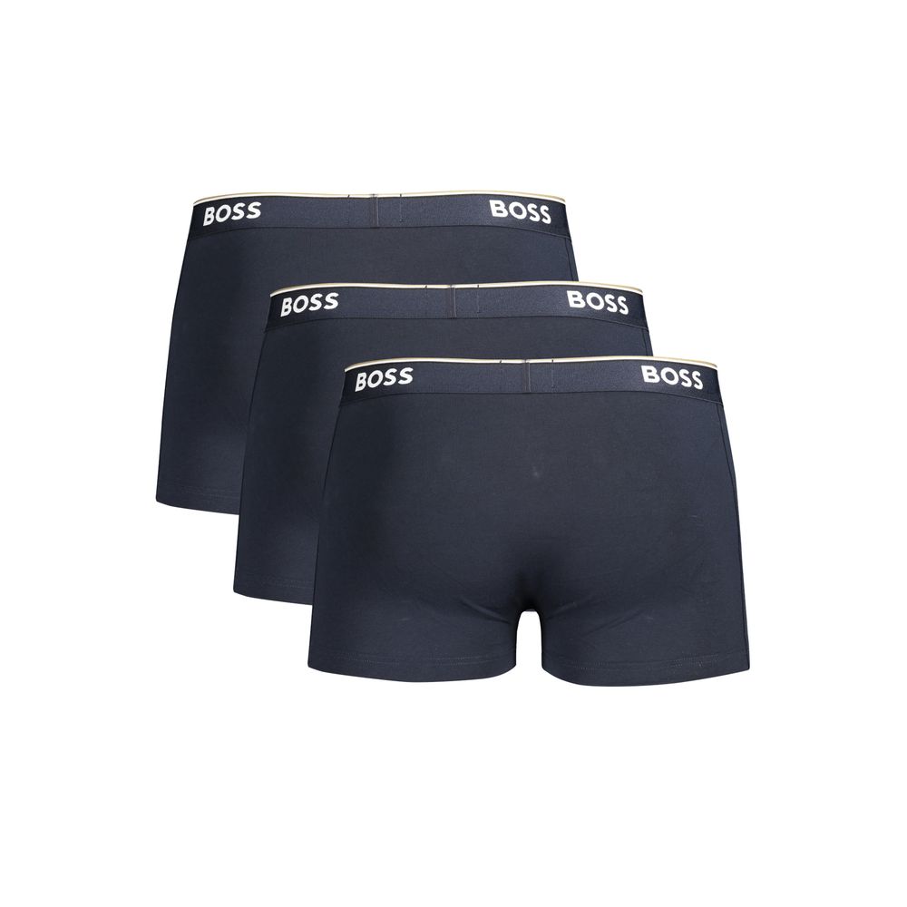 Hugo Boss Boxer Briefs Homme – Tri-Pack Coton, Bleu