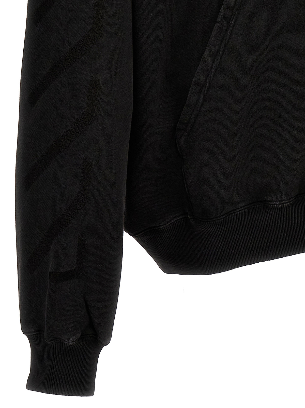Sweat à capuche Off-White homme Matthew en coton gris – OF-279715