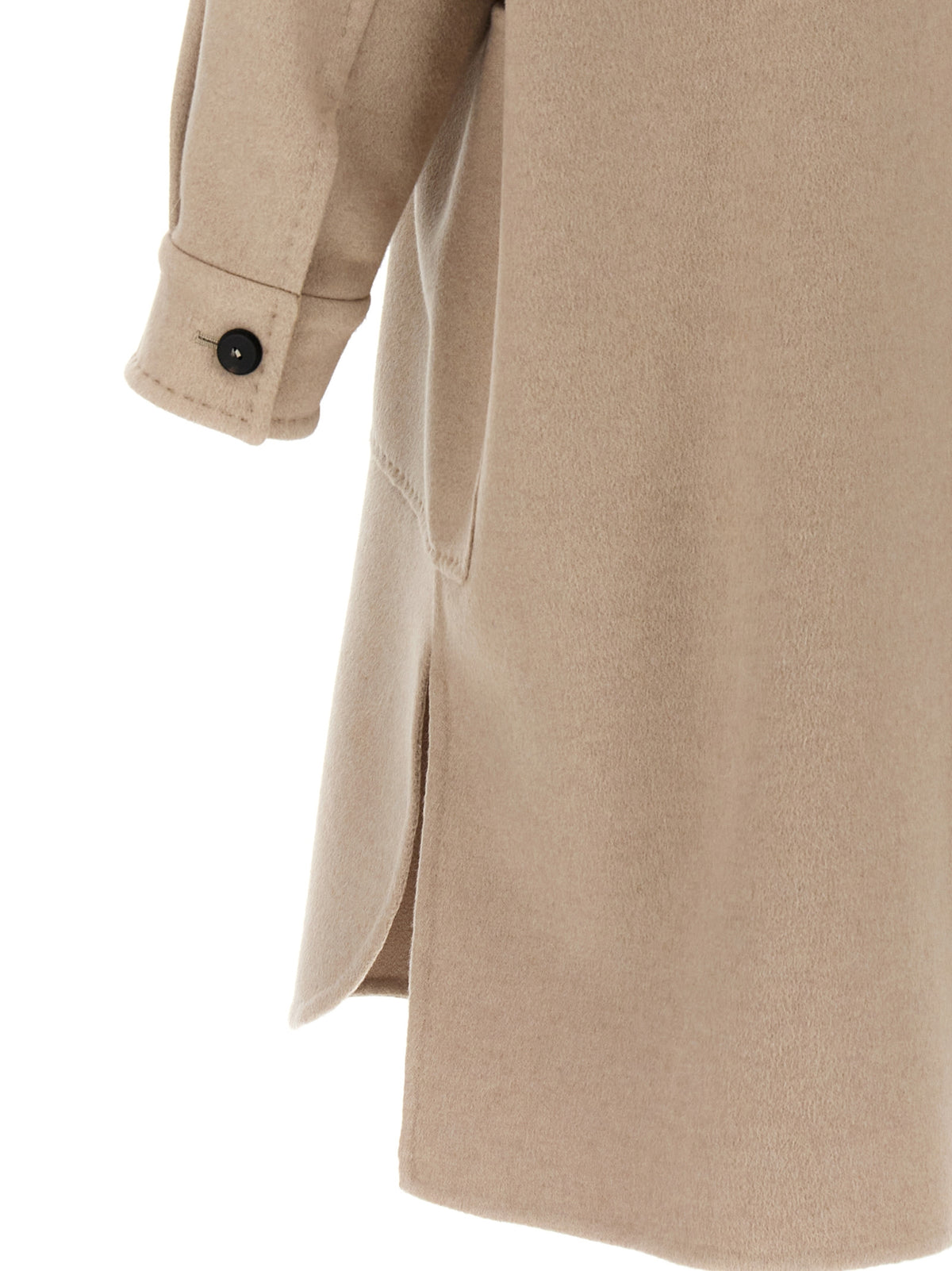 Manteau Max Mara femme Baruffa en cachemire beige – MA-298607