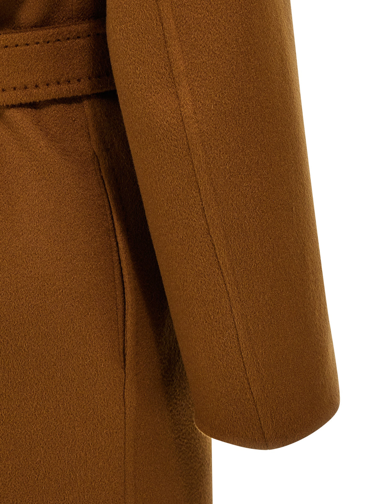 Manteau mi-long Max Mara femme Melinda en cachemire marron – MA-304743