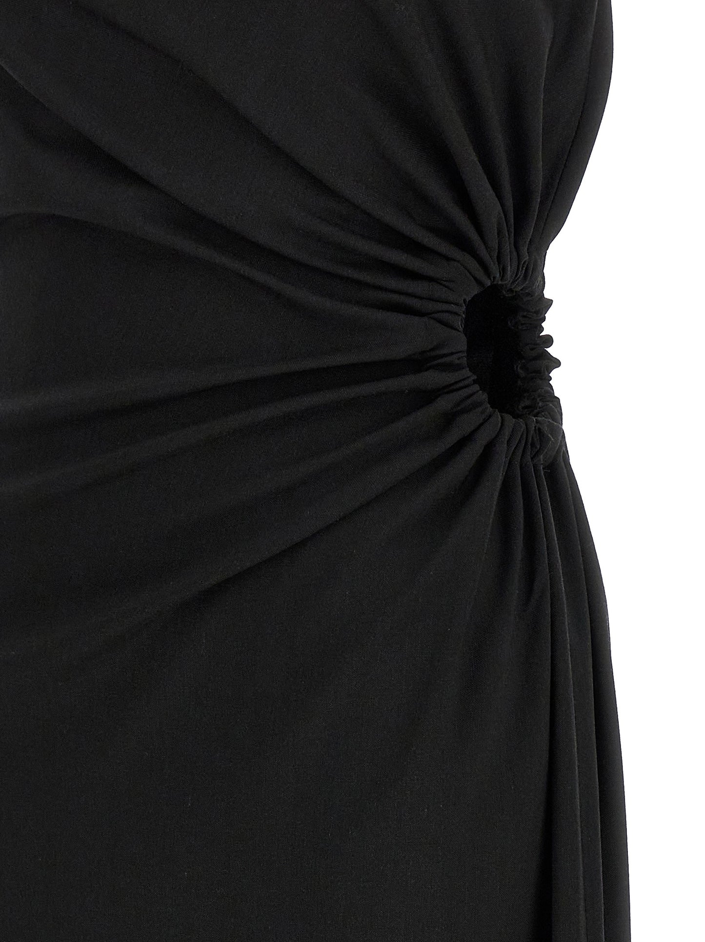 Max Mara Black Virgin Wool Long Dress