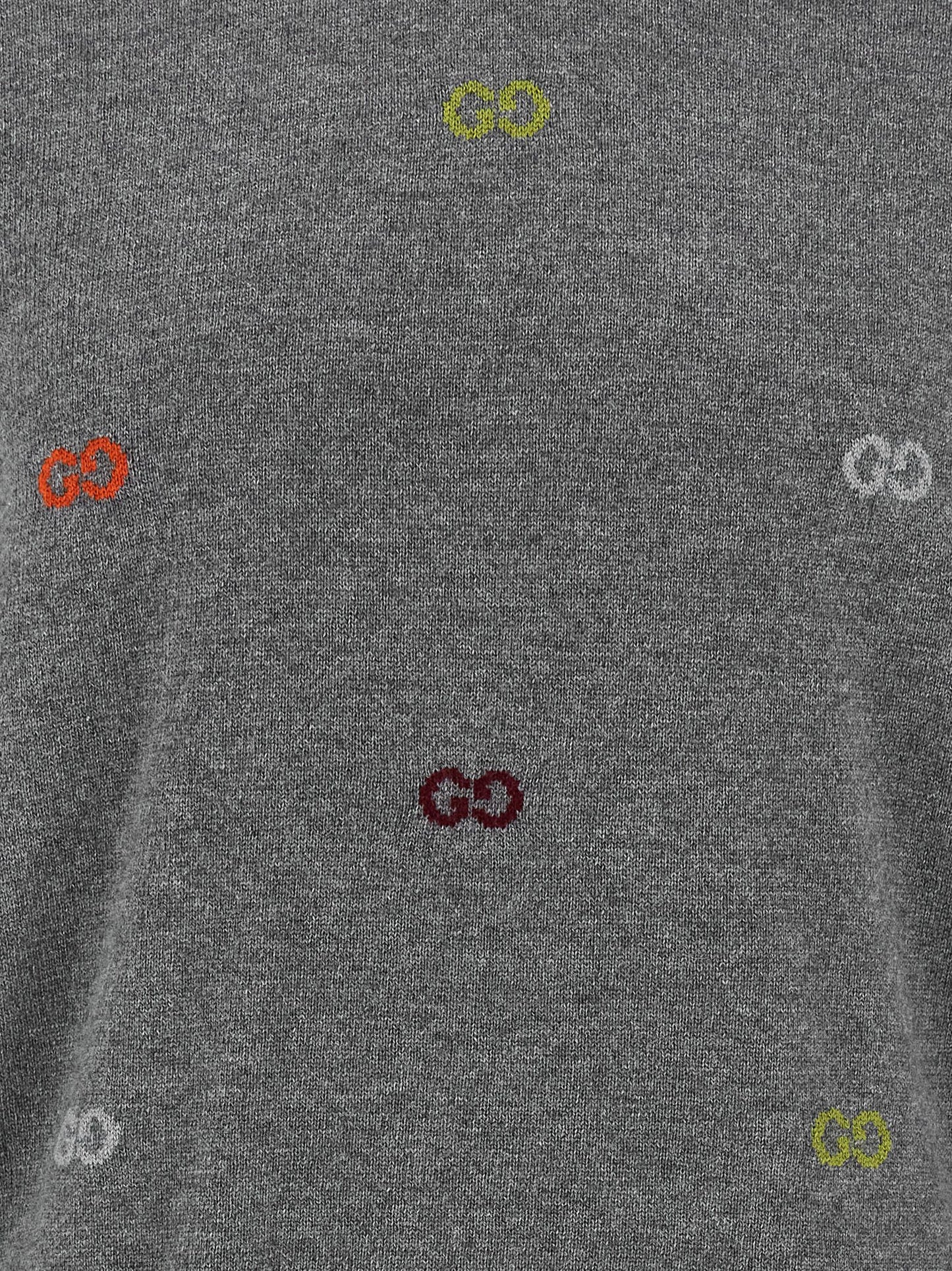Gucci GG Intarsia Cashmere Sweater Gray – Authentic | HBPS Fashion