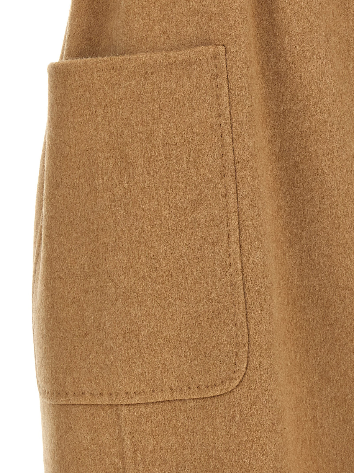 Manteau Max Mara femme Berlina en laine de chameau beige – MA-324431