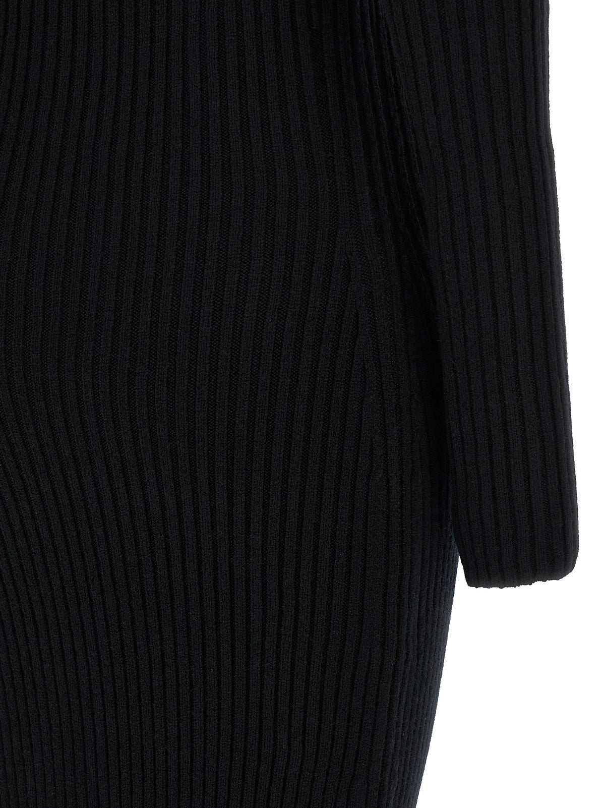 Robe longue Max Mara femme Arnes1234 en laine noire – MA-324436