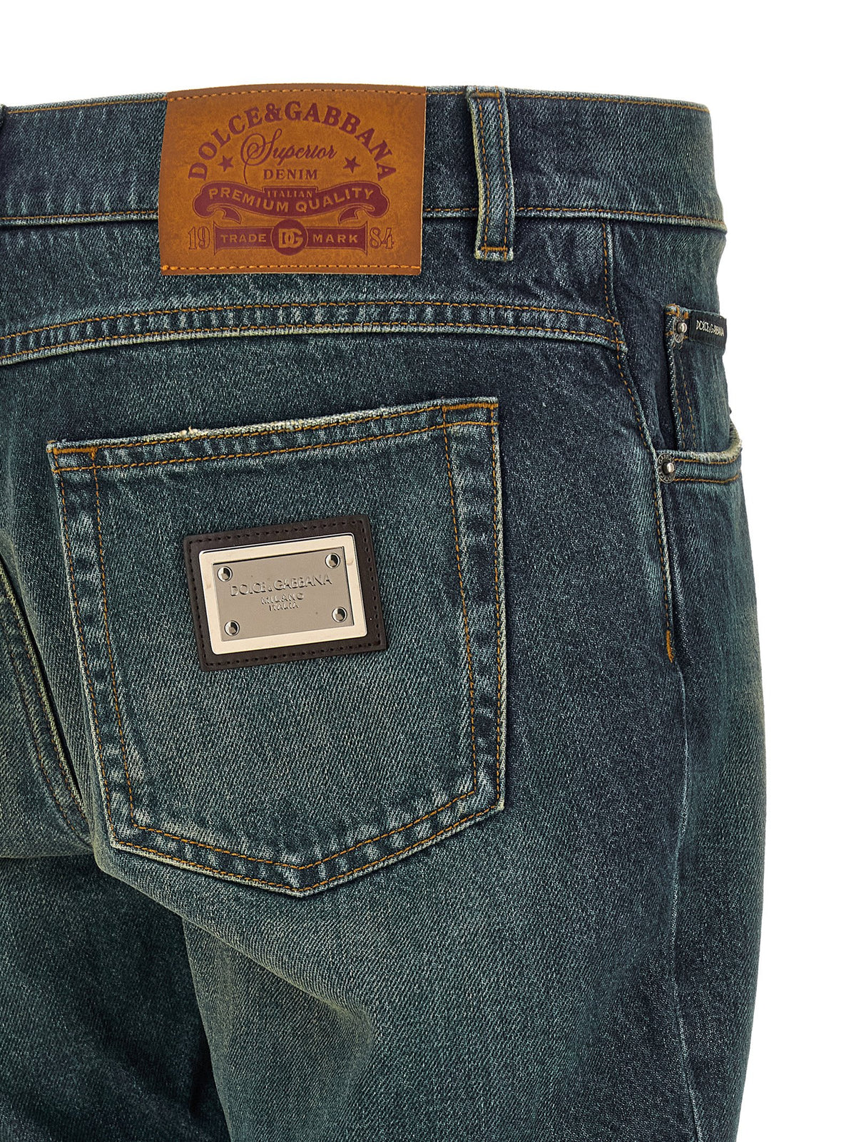 Jean Dolce & Gabbana homme en coton bleu – DO-333134
