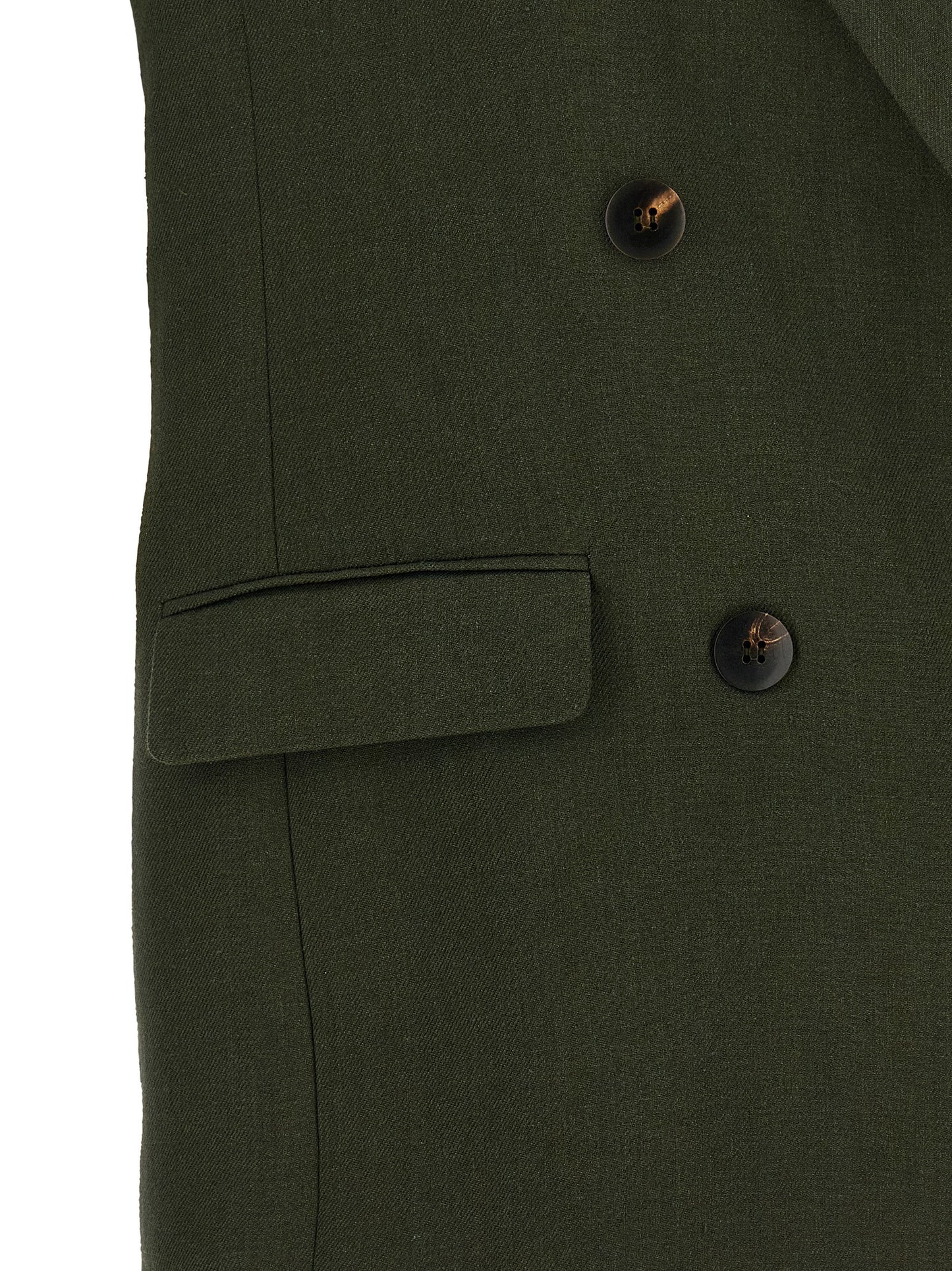 Max Mara Bicolor Linen Sleeveless Jacket