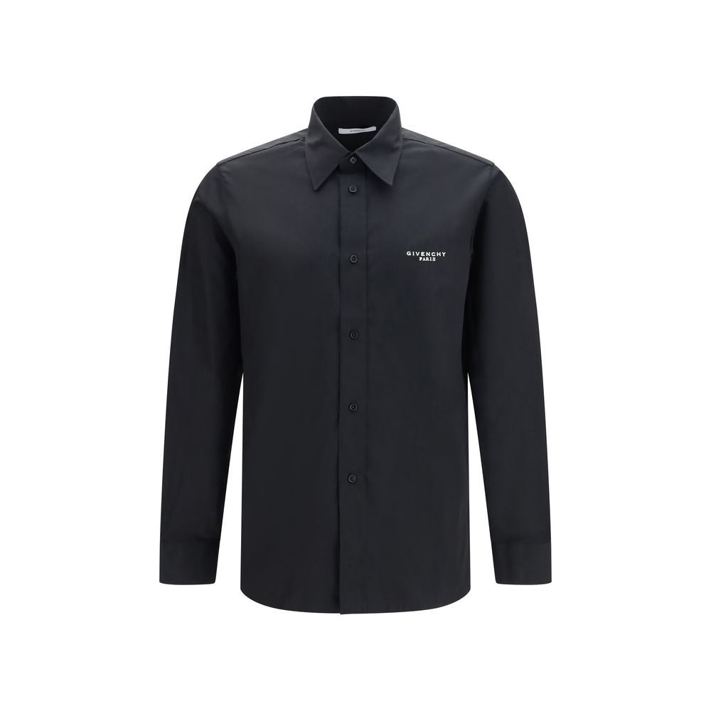 givenchy men's dress shirts Givenchy Black Cotton Dress Shirt – HBPS Beauty & Fashion