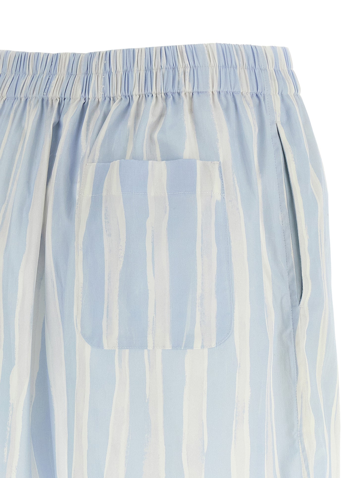 Jacquemus Blue Linen Bermuda Shorts