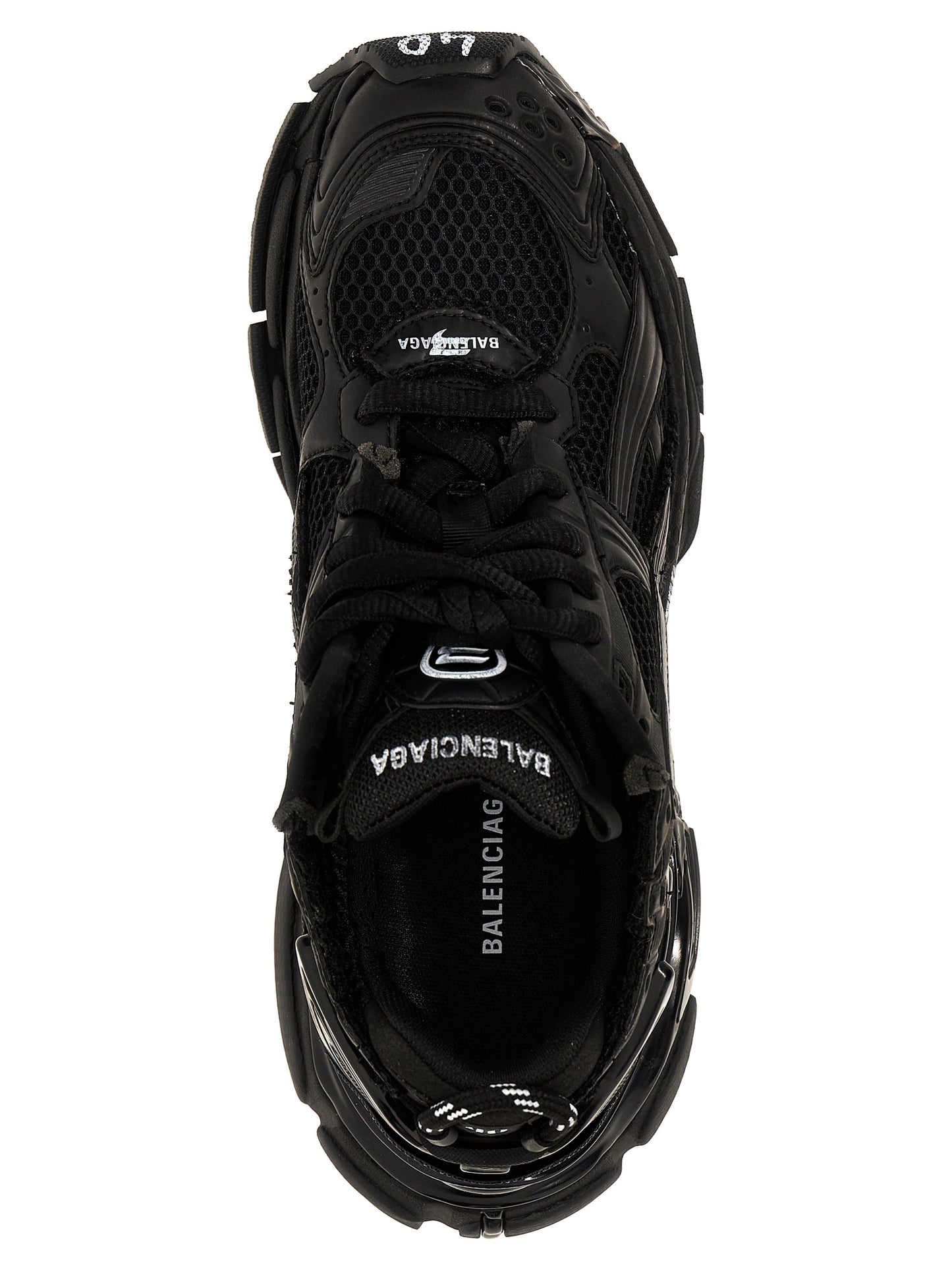 Balenciaga Black Polyester Athletic Sneakers