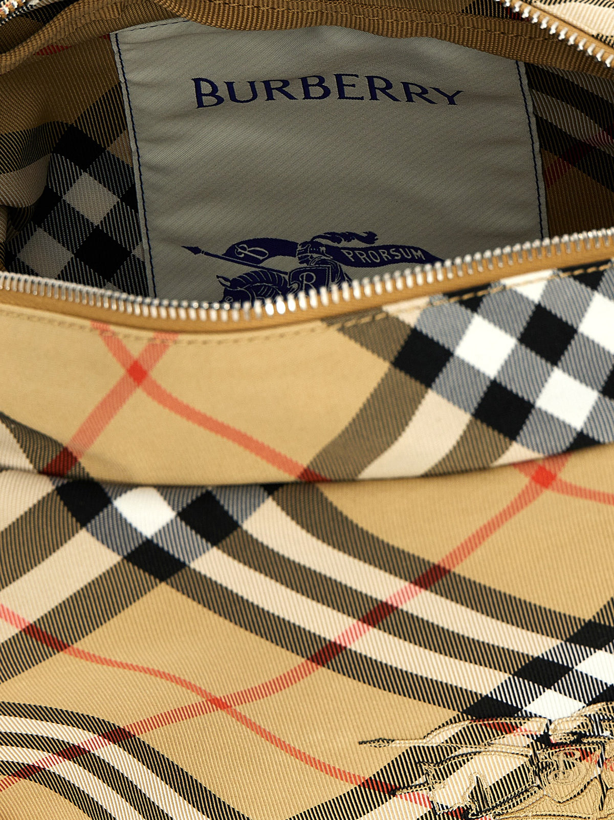 Sac à bandoulière Burberry homme Check en polyester beige – BU299559BM