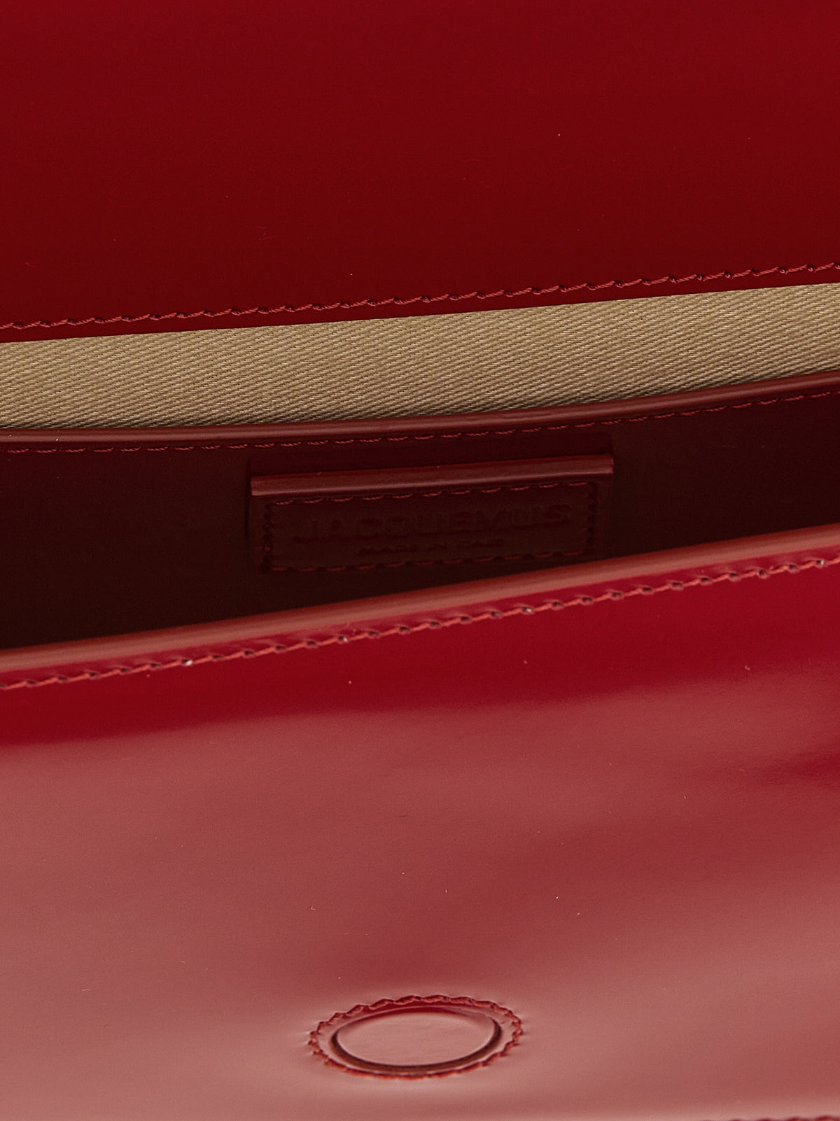 Jacquemus Red Calfskin Shoulder Bag
