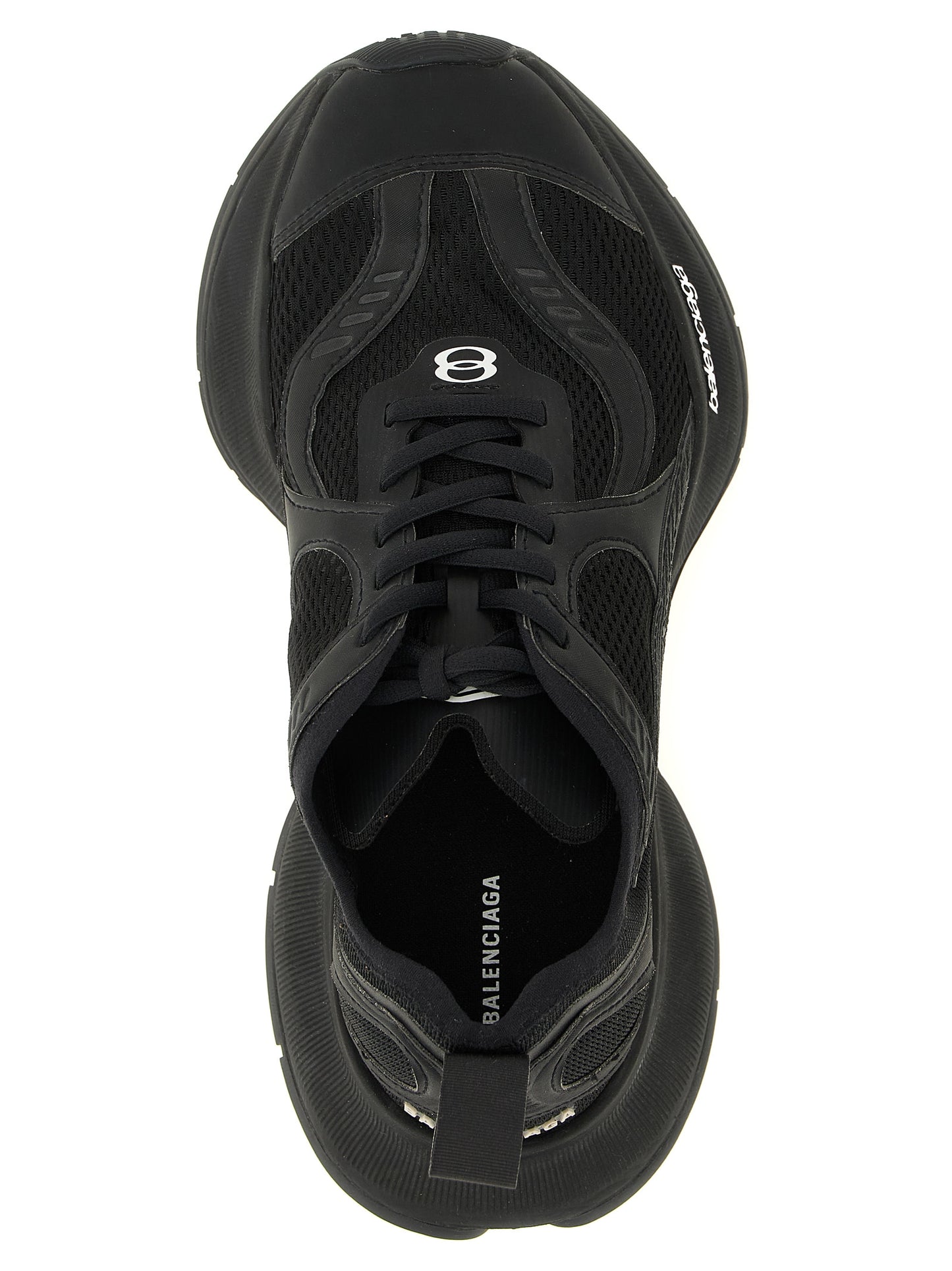 Balenciaga Black Polyester Athletic Sneakers