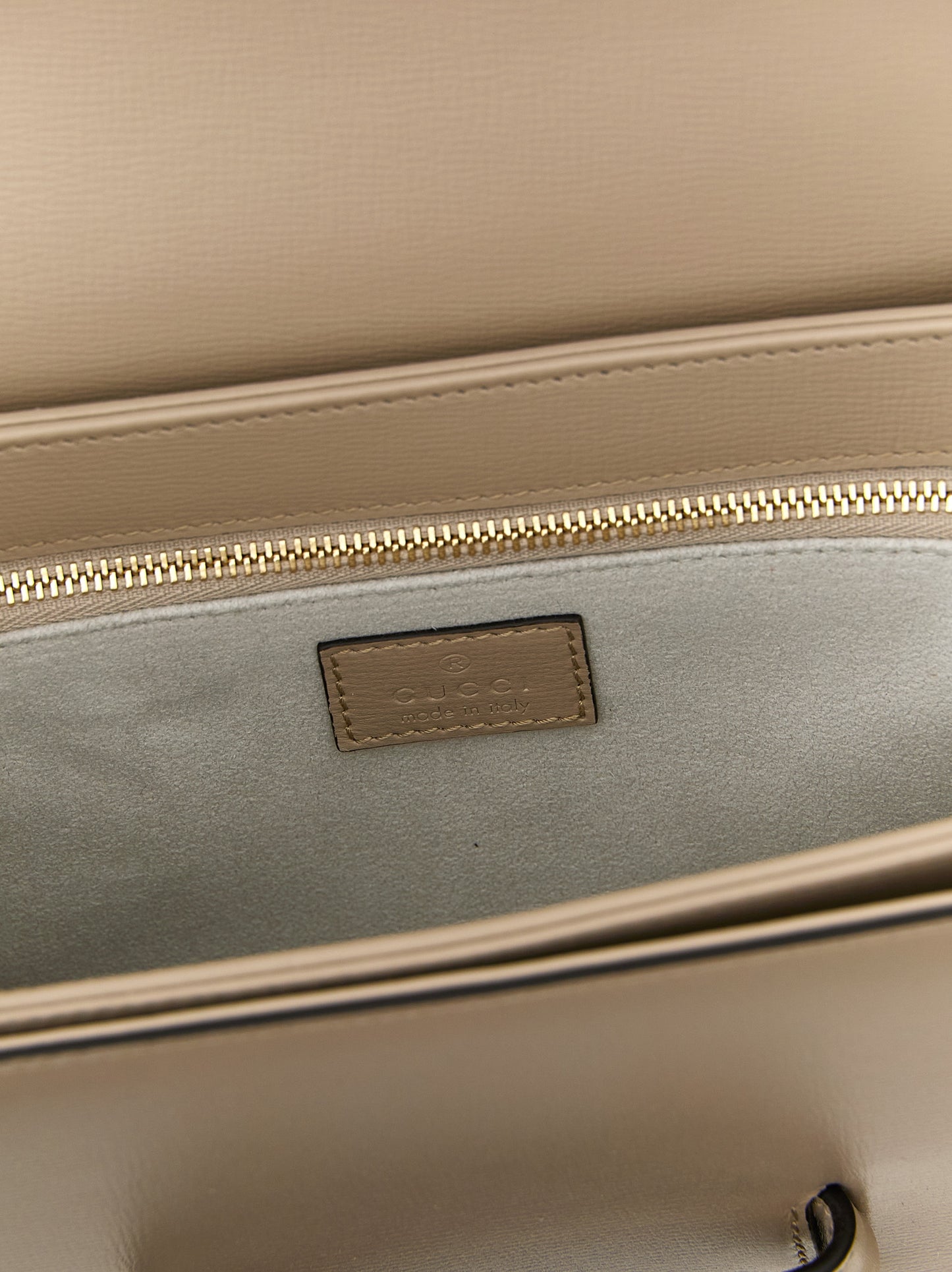 Gucci Beige Calfskin Shoulder Bag